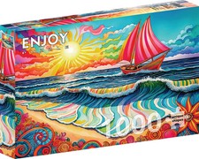 Sailing at Sunrise 1000 Piece Jigsaw Puzzle Enjoy New