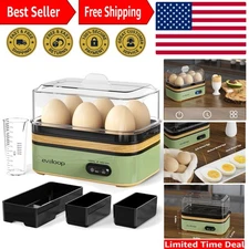 Electric 6-Capacity Egg Cooker: Perfectly Cook Soft, Medium, Hard, Poached Eggs