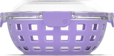 Ello Duraglass Meal Prep Lunch Bowl Container, 5 cup- Glass 5.5 cup, Lilac