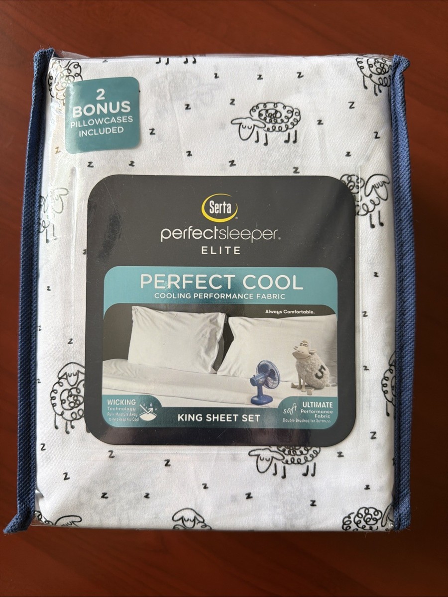 6-pc Serta PerfectSleeper Sleeping Sheep King Size Sheet Set