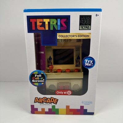 Basic Fun Arcade Classics TETRIS 40 Years Collector s Edition Gold Handheld New