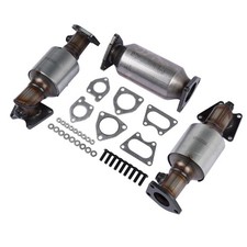 3x Catalytic Converters Kit 45106 45107 45108 For 2003-2007 Honda Accord 3.0l