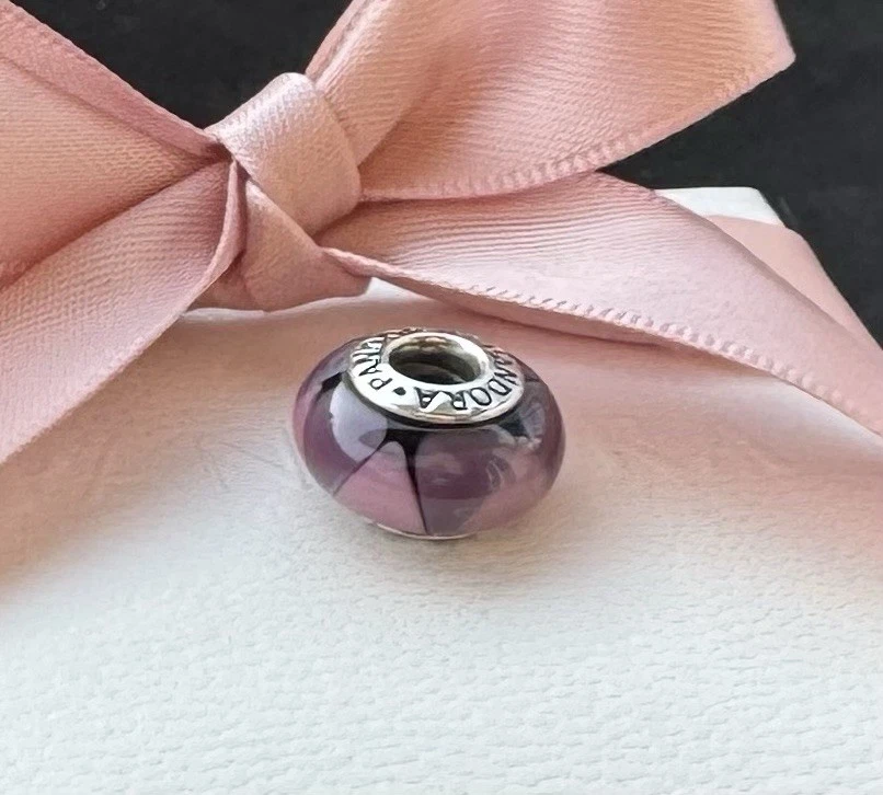 Original Pandora Murano „Triangel“ lila, 925 silber #790635 - Bild 2 von 4