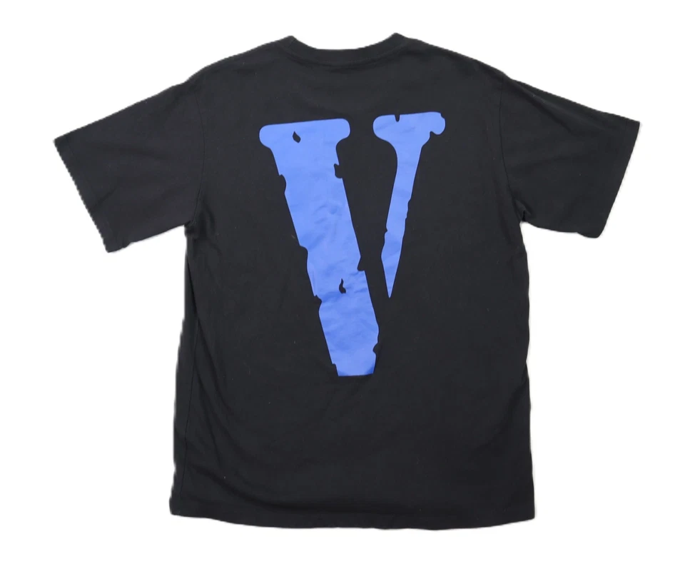 Camiseta de diseñador nueva sin etiquetas VLONE US XL No Friends negra azul precio de venta sugerido por el fabricante $180 Foto 4 de 4