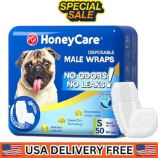 50 Pack Waist Disposable Dog Diapers Male wraps Belly Bands Pet Soft Small Size