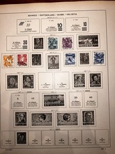 Briefmarken Schweiz  | auf Schaubek Vordruckblättern