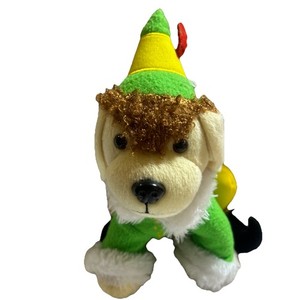 Raising Canes CHRISTMAS ELF - Buddy The Elf Plush Dog RARE RETIRED 2015 STUFFED