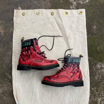 Dr. Martens X Demented are go punk rock psychobilly rockabilly paskal boots 6