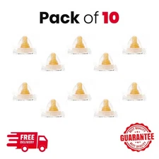 Similac Infant Nipples & Rings, Standard Flow, Ready To Use, Pack Of 10