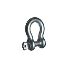 Chicago Hardware 201100 1/4" Galvanized Steel Screw Pin Anchor Bow Shackle