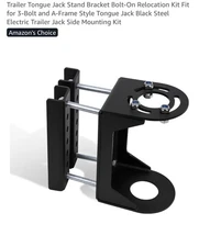 Heavy Duty Trailer Tongue Jack Stand Bracket,Trailer Jack Relocation Kit