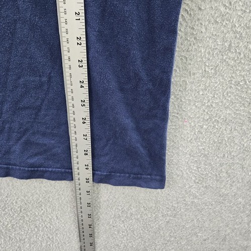 VINTAGE Adidas Men Shirt L Blue Trefoil Logo Grunge Short Sleeve 80s USA READ by Adidas, $26.9 - Photo 6