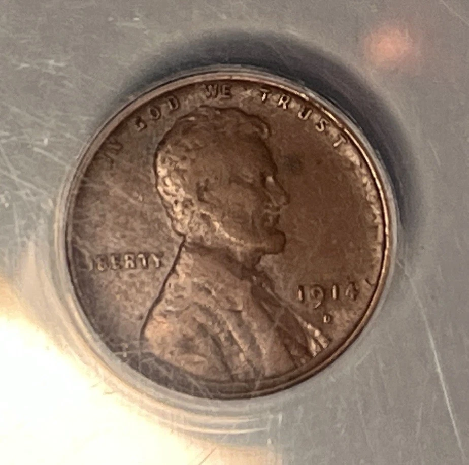 1914-D Lincoln Cent Key Date ANACS VF20 — Only 1,193,000 Minted - Image 3 of 4