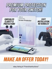 JSAUX HD 9H Tempered Glass Screen Protector for Nintendo Switch 2 4-Pack