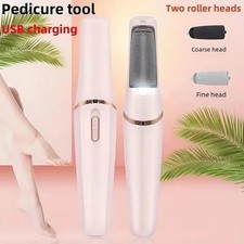 Electric Foot Callus Remover Rechargeable Pedicure Grinder with 2 Rollers