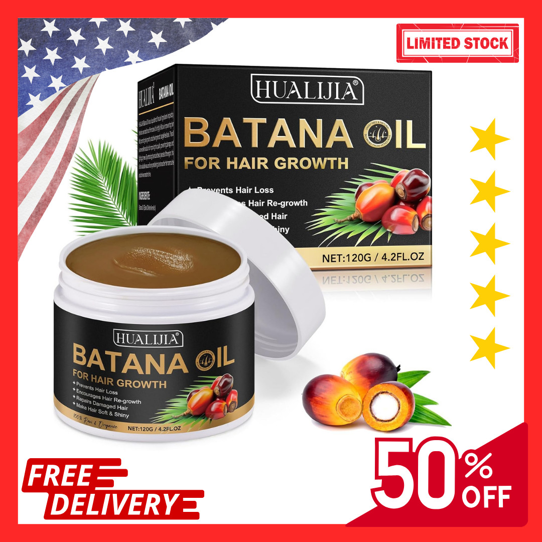 Raw Batana Oil for Hair Growth and Repair, 100% Pure Dr. Sebi Unrefined Batana O