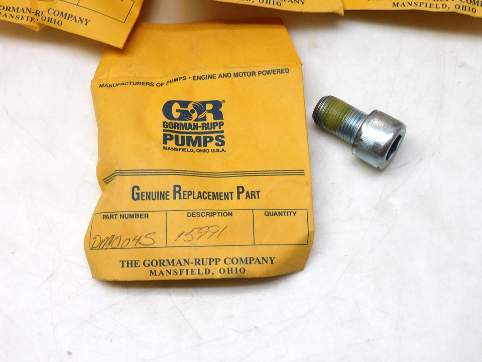 LOT OF 4 GORMAN-RUPP DM1004S 15991 SOCKET HEAD CAP SCREW | eBay