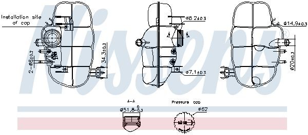 Neu - Nissens 996237 AusgleichsbehäLter, KüHlmittel FüR Opel-image
