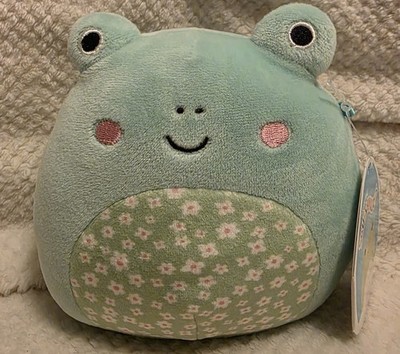 Kellytoy Squishmallow Claires Exclusive Wendy Frog 5  Pastel Floral Spring Plush