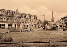 Postcard GDR - Torgelow (Meckl.) - Clara Zetkin Street - Shops - Gas Station ~1967