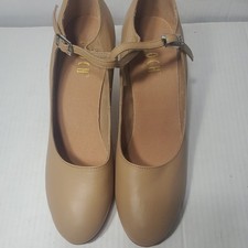 bloch dancing shoes - nude - leather - size 10.5