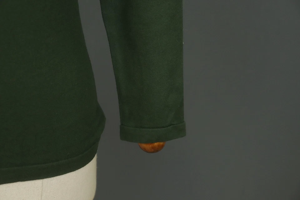 Blusa Pullover Wolford Verde Elastizada Manga Larga Cuello Redondo Talla M/L Foto 4 de 4