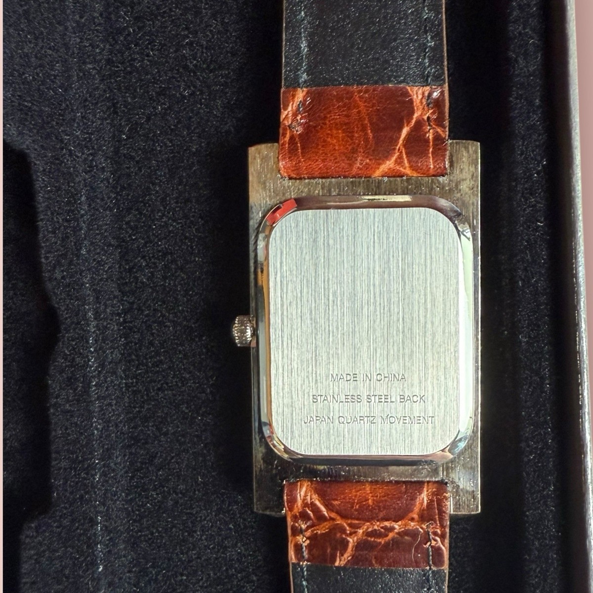 Vintage Xeryus Rouge De Givenchy Wrist Watch Mens Leather