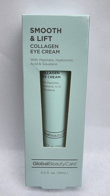 Collagen Eye Cream Global Beauty Care Smooth & Lift Hyaluronic Acid Peptides