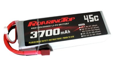 RoaringTop LiPo Battery Pack 45C 3700mAh 4S 14.8V with Deans Plug