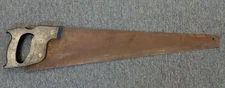 VINTAGE ANTIQUE DISSTON USA Hand Saw - 25.5'' Blade - 28'' Overall Length