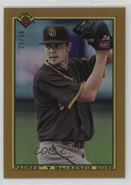 2020 Bowman 1990 Bowman Gold Refractor /50 Mackenzie Gore #90B-MG