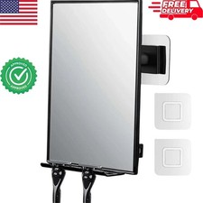 Shower Mirror for Shaving Fogless w/Razor Holders 360 Rotation Adjustable Mirror