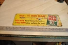 Orignal Red Man Chewing Tobacco Sign Vintage 1950s 60s 15" Very Used See Pics