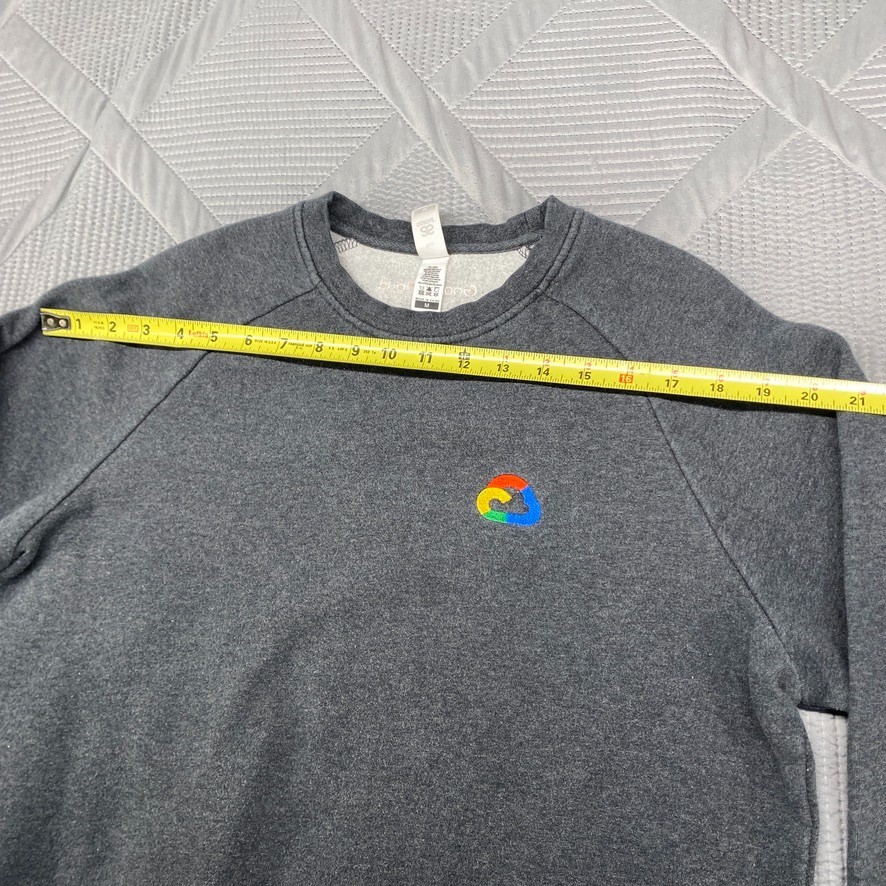 GOOGLE CLOUD Pullover Logo Gray Mens Medium M - image 8