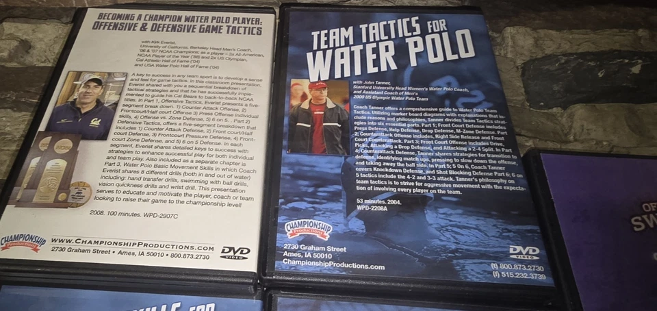 Becoming A Champion Water Polo Player 4 DVD Lot 2008 Kirk Everist John Tanner - Image 3 of 4