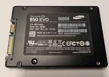 Unità a stato solido 500 GB Samsung SSD 850 EVO 2,5" SATA, cancellata, testata