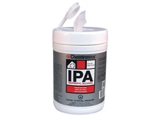 Chemtronics SIP91P - Wipes, Isopropyl Alcohol, 91% IPA, 5' x 8', 100/Tub
