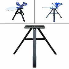 4 Color 1 Station Screen Printing Press Holder Metal Stand for Print Machine 16"