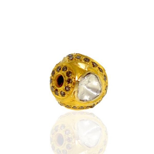 Mousqueton tournant avec anneau fermé 22 x 8 mm, Or jaune 18k