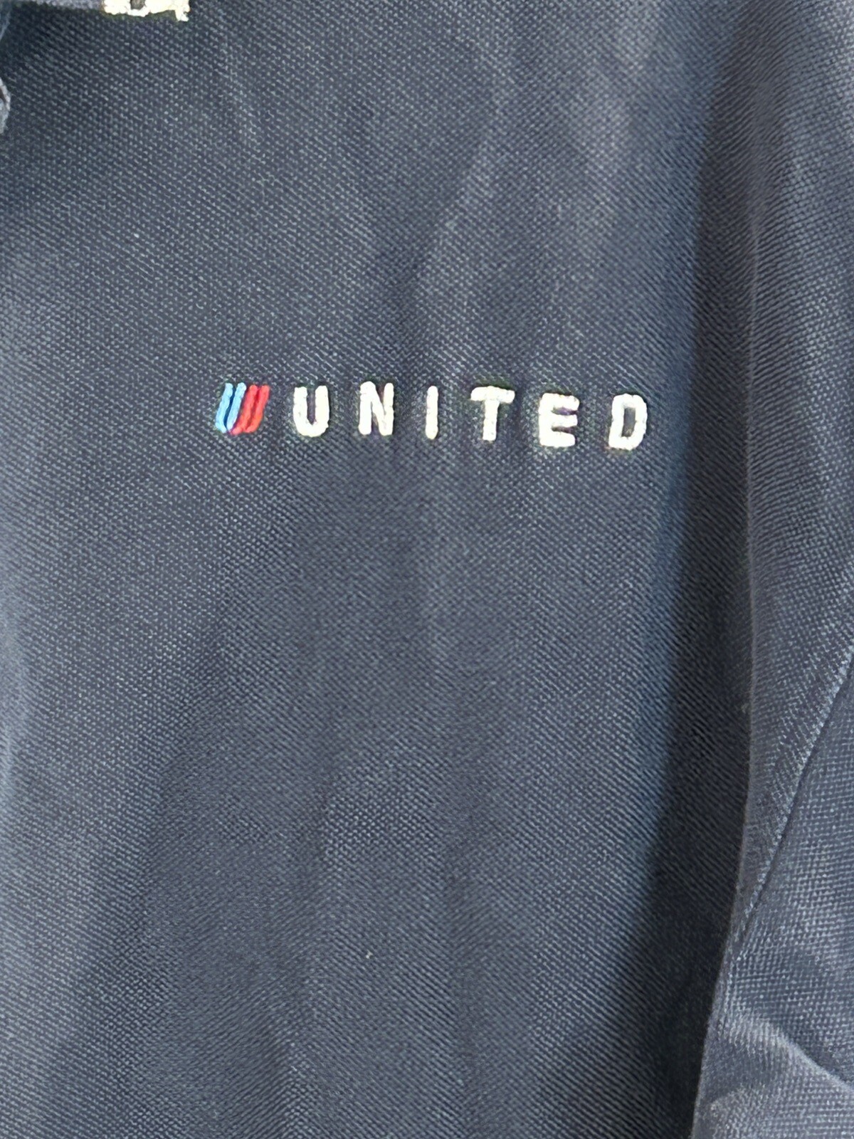 United Airlines Polo Shirt XLarge Navy Blue 1990s Vintage Logo eBay