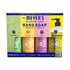 MRS. MEYER'S CLEAN DAY Hand Soap Summer Limited Edition Variety Pack 16oz 4 Pack