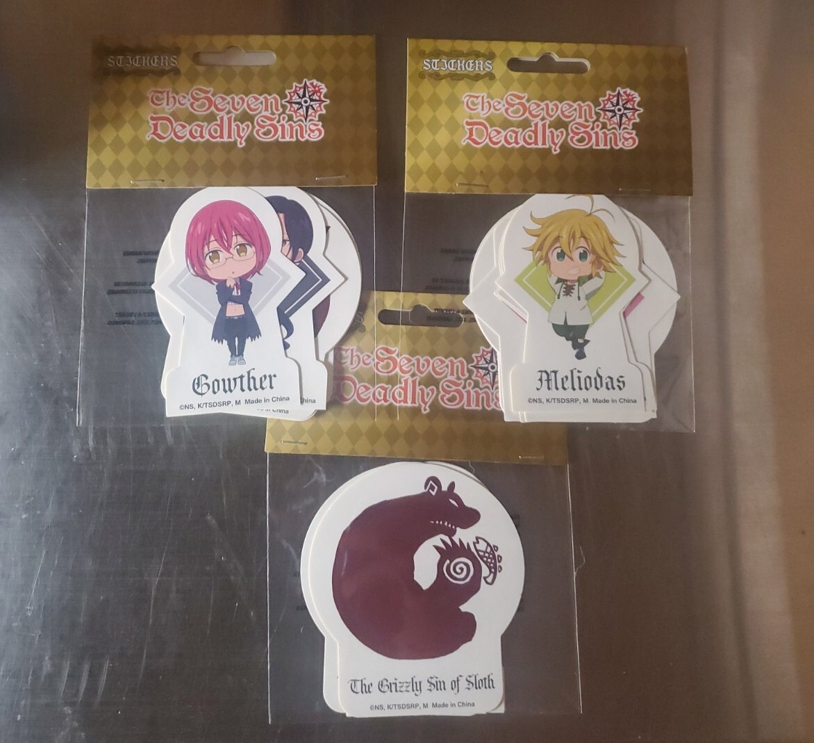 The Seven Deadly Sins Group Ban Meliodas Hawk 3 Sticker Sets Anime