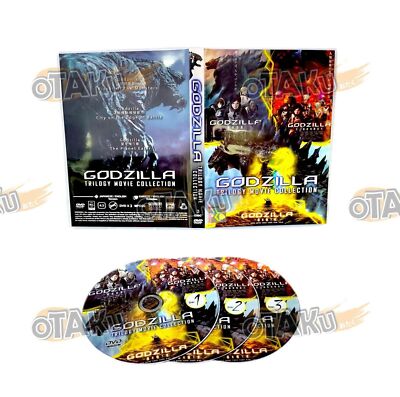 GODZILLA TRILOGY MOVIE COLLECTION - ANIME MOVIE DVD (ENGLISH DUB) SHIP FROM US