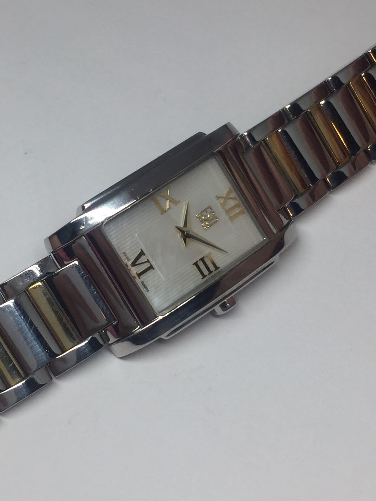 ESQ Ladies Watch Model 063145545 Two Tone MOP Mother Of Pearl Dial New