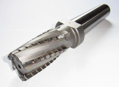 Roughing End Mill With Solid Cutter Ø 1 31/32in Z=6 Chevron Edge Cone MK5