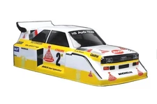 1:10 RC Clear Body Shell -  Audi Quattro S1 Rally with stickers - Rally or Race