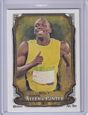 Usain Bolt 2024 Topps Allen & Ginter Base Gold Medal Olympics $1.50 SHIPPING