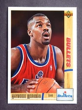 Haywoode Workman #330 Upper Deck 1991-92 Basketball Card (Washington Bullets)*