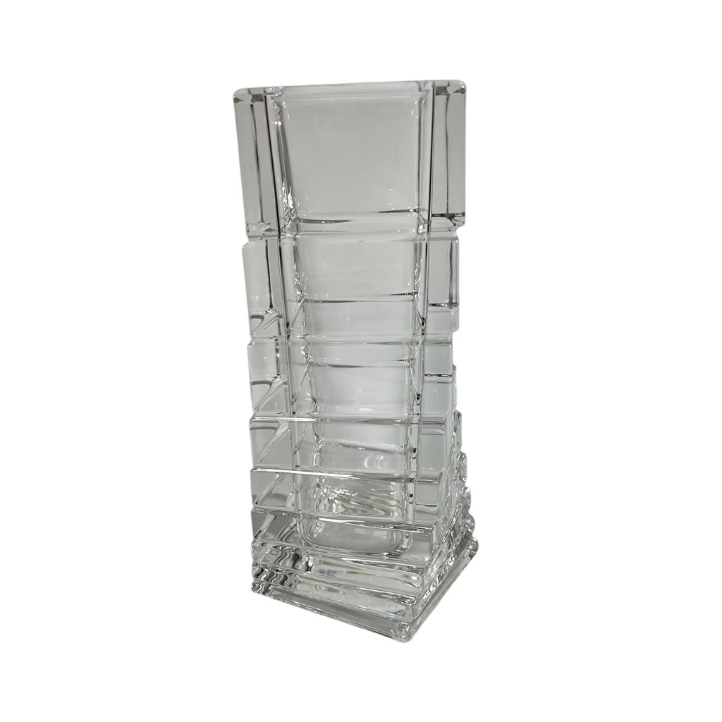 Rosenthal Studio Linie Crystal Vase Turnus Abstract Art Asymmetrical
