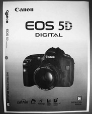 Canon EOS 5D Digital Camera User Instruction Guide Manual